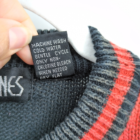 Vintage X Street Scenes VTG 80s 90s Colorblock Sweater Tribal‎ Streetwear XL - Picture 7 of 7